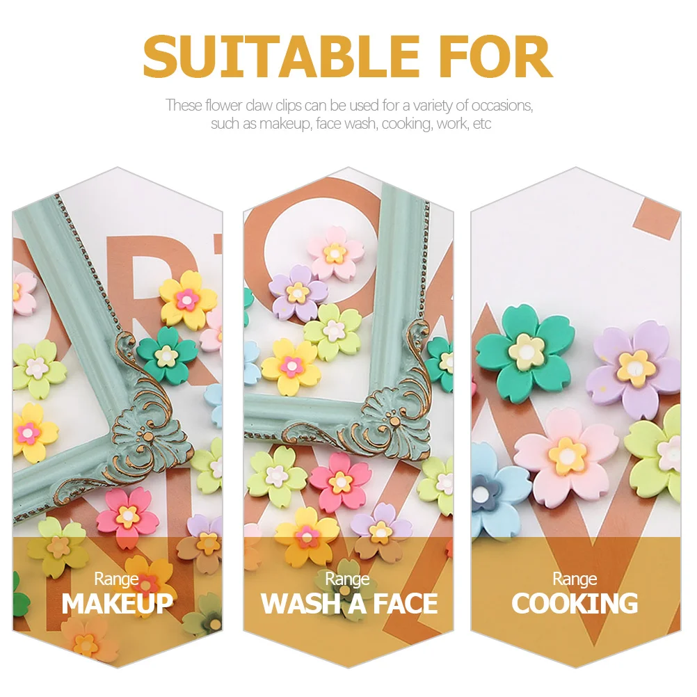 

30Pcs Mini Flower Plastic Charms Bright Colors Tiny Flowers for DIY Hair Clip Phone Case Craft Supplies Tiny Flowers for Crafts