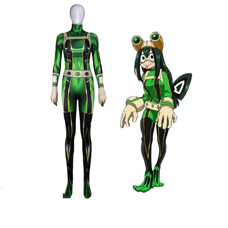 My Hero Academia Frog Blowing Meiyu All Mateli Ri Ochako One-piece Bodysuit Anime Cos Costume