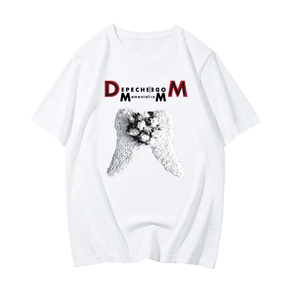 DM DepecheMode Memento Mori T-shirts Ropa Hombre Hip Hop Streetwear Cotton Men Women Summer Tee-shirt Short Sleeve Male Shirts