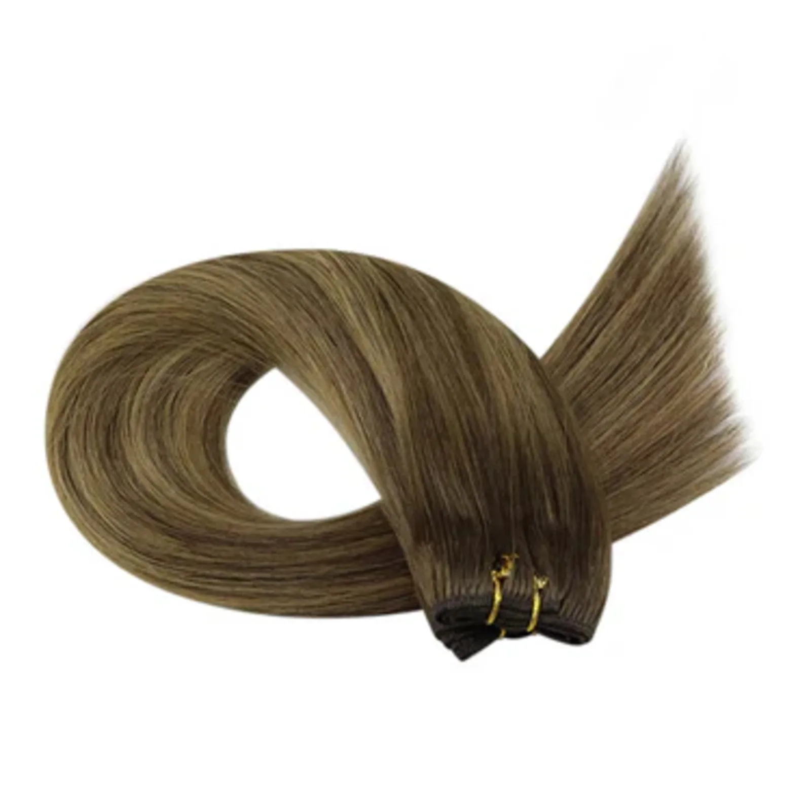 YoungSee Virgin Hair Weft Grube końcówki Wątek maszynowy Ostatni 12 miesięcy Wysokiej jakości 100% dziewiczych włosów 14-24 cali