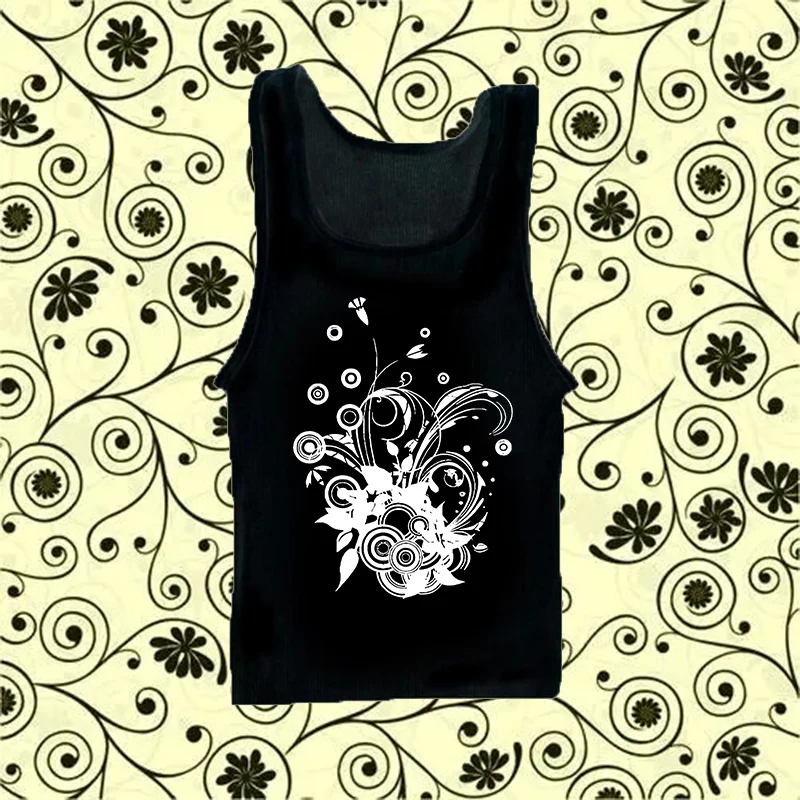 

Vintage Harajuku Aesthetics Punk T-Shirt Trendy 2000s Y2K Streetwear Women Tank Top Gothic Creative Comic Pattern Printing Vests