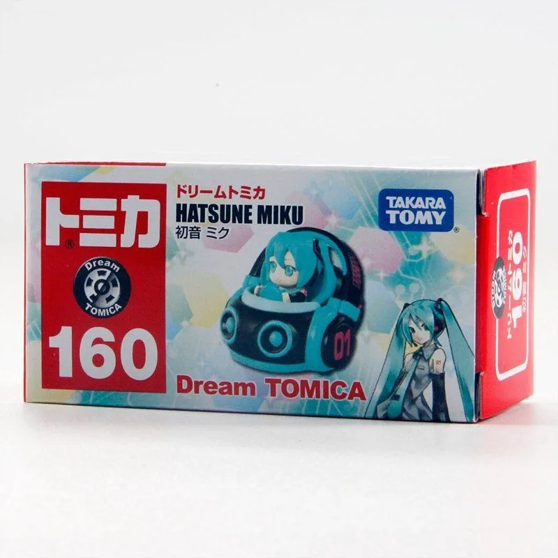 

New Hatsune Miku anime peripheral creative kawaii alloy toy car model cute cartoon model car toy desktop ornament gift wholesale