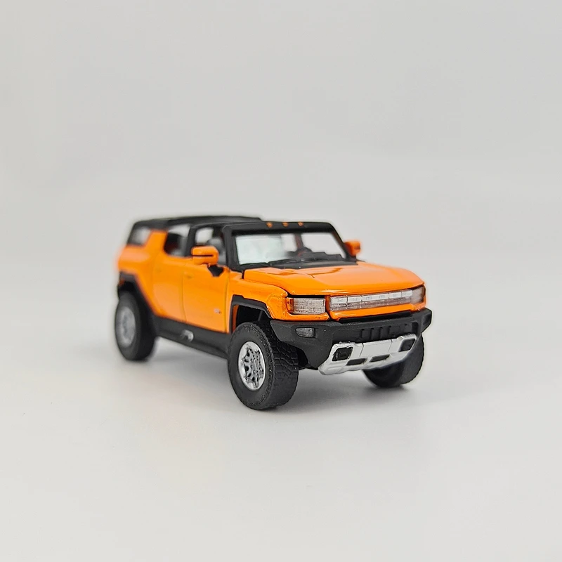 

1: 64 simulation Hummer convertible off-road vehicle alloy car model desktop decoration gift small car engine hood can be opened