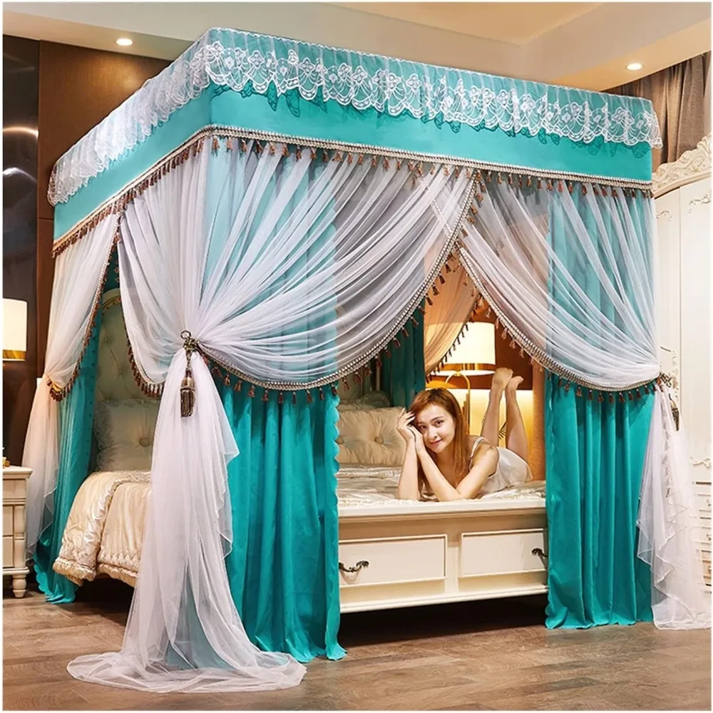 

Bedspread, Mosquito Net, Bed Canopy, Bedroom Mosquito Net, Princess Style Bed Canopy, Universal Bed Curtain for Four Seasons (Si