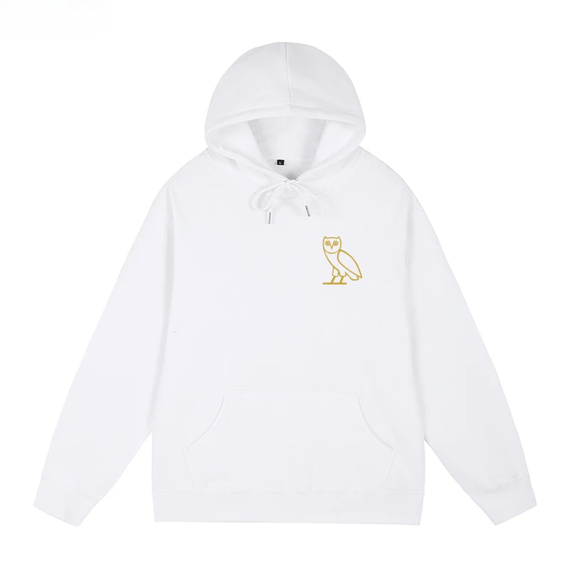 Owl Hooded Sweater Small Logo Hoodie OVO Album CLB Hip Hop Rap COTTON Sweatshirts Streetwear Harajuku Off White