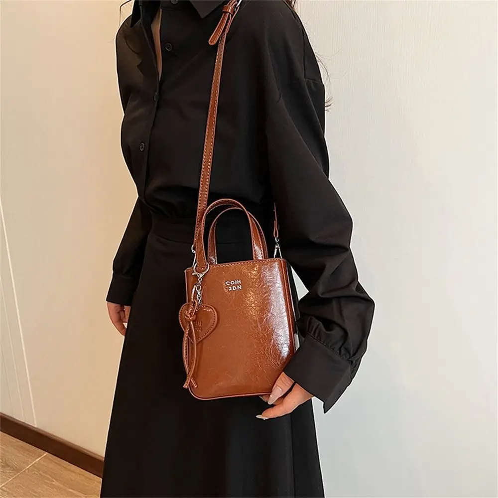 

Trend Korean Pu Leather Shoulder Bag Mini High Quality Crossbody Bags Silver Small Square Bag for Women Lady