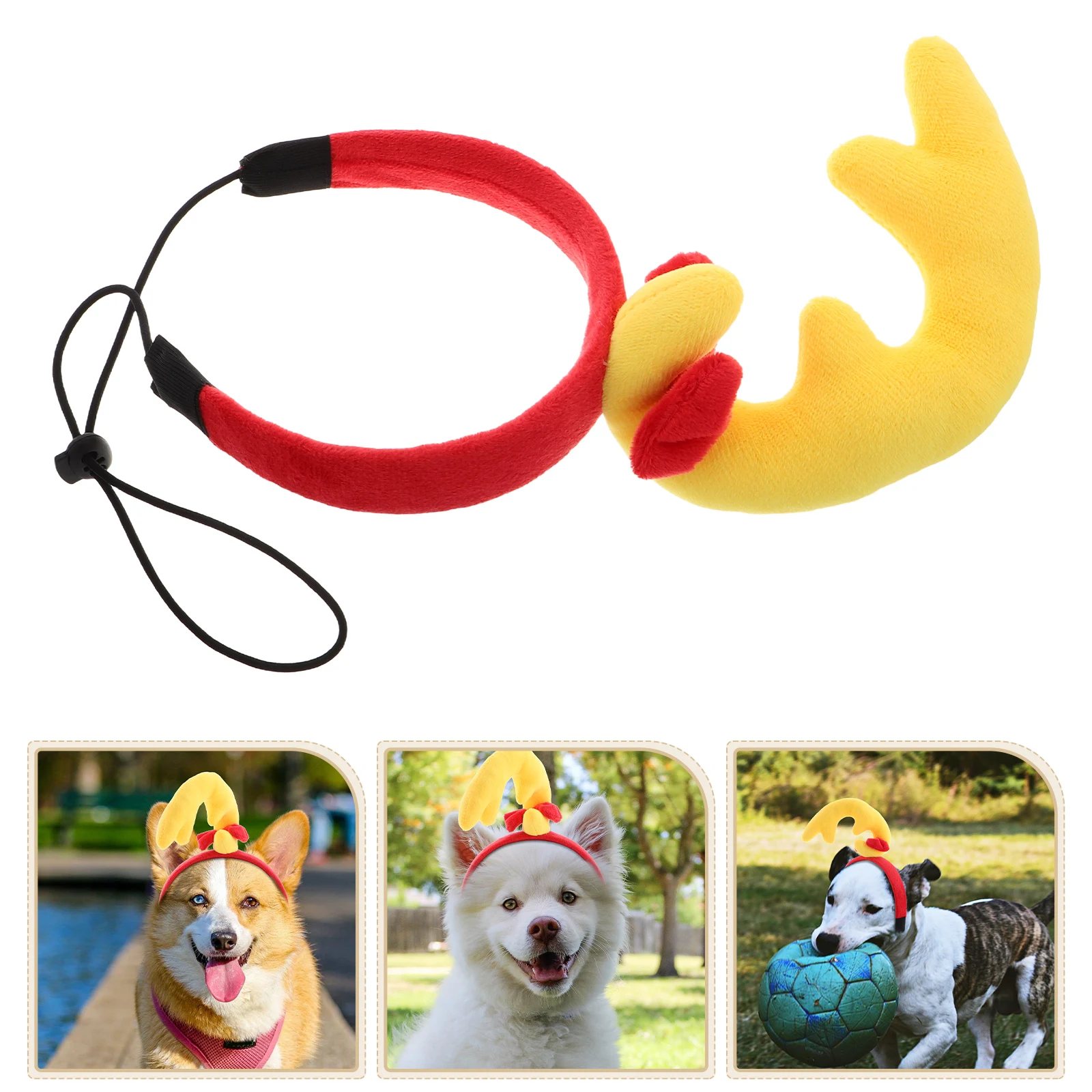 

Dog Headwear Headband Costume The Birthday Party Pet Hair Ornament Plastic Adorable