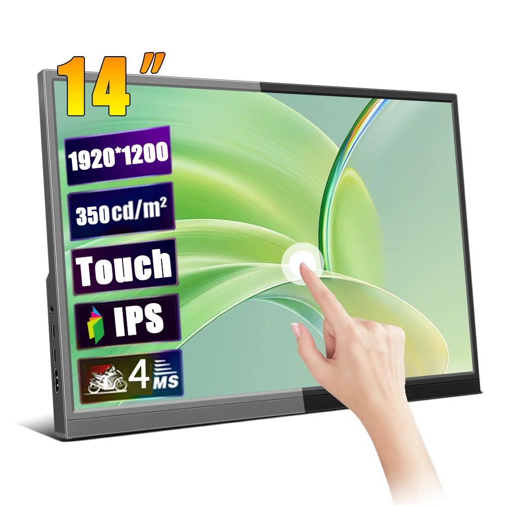 

14/15.6/16 inches Portable touchscreen FHD IPS Panel Secondary Display Computer Monitor Type-C HDMI for Xbox Switch laptops