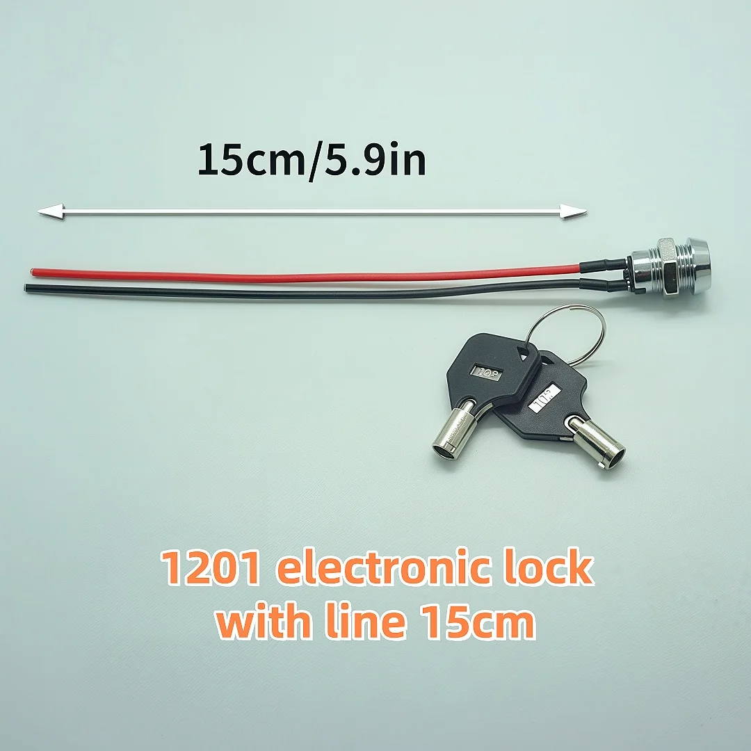 12mm S1201 electronic key pull switch 2 position 2 gear tubular lock switch 12V