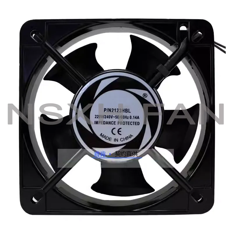 Ventilador de rolamento de esferas, 13538 2123HBL, 220V Axial, 135mm, Novo