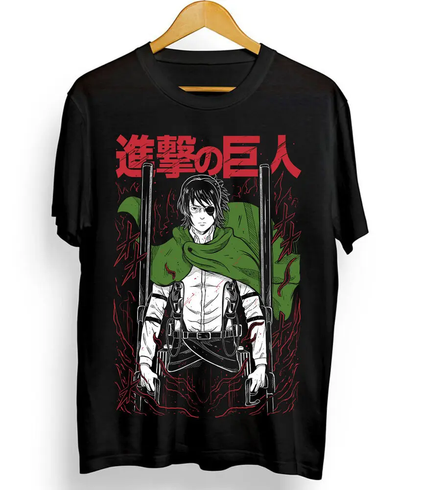 Hange Zoe T-Shirt Aanval Op Titan Aot, Anime,Manga Levi Eren Seizoen 4