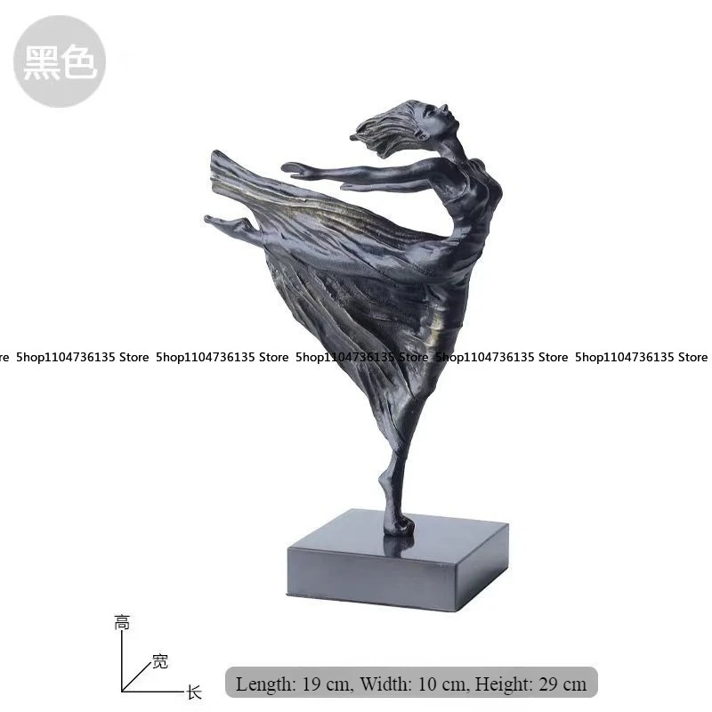 

Modern Girl Dancing Ornament Figure Sculpture, Living Room Light Luxury Figure Ornament, Home Decoration