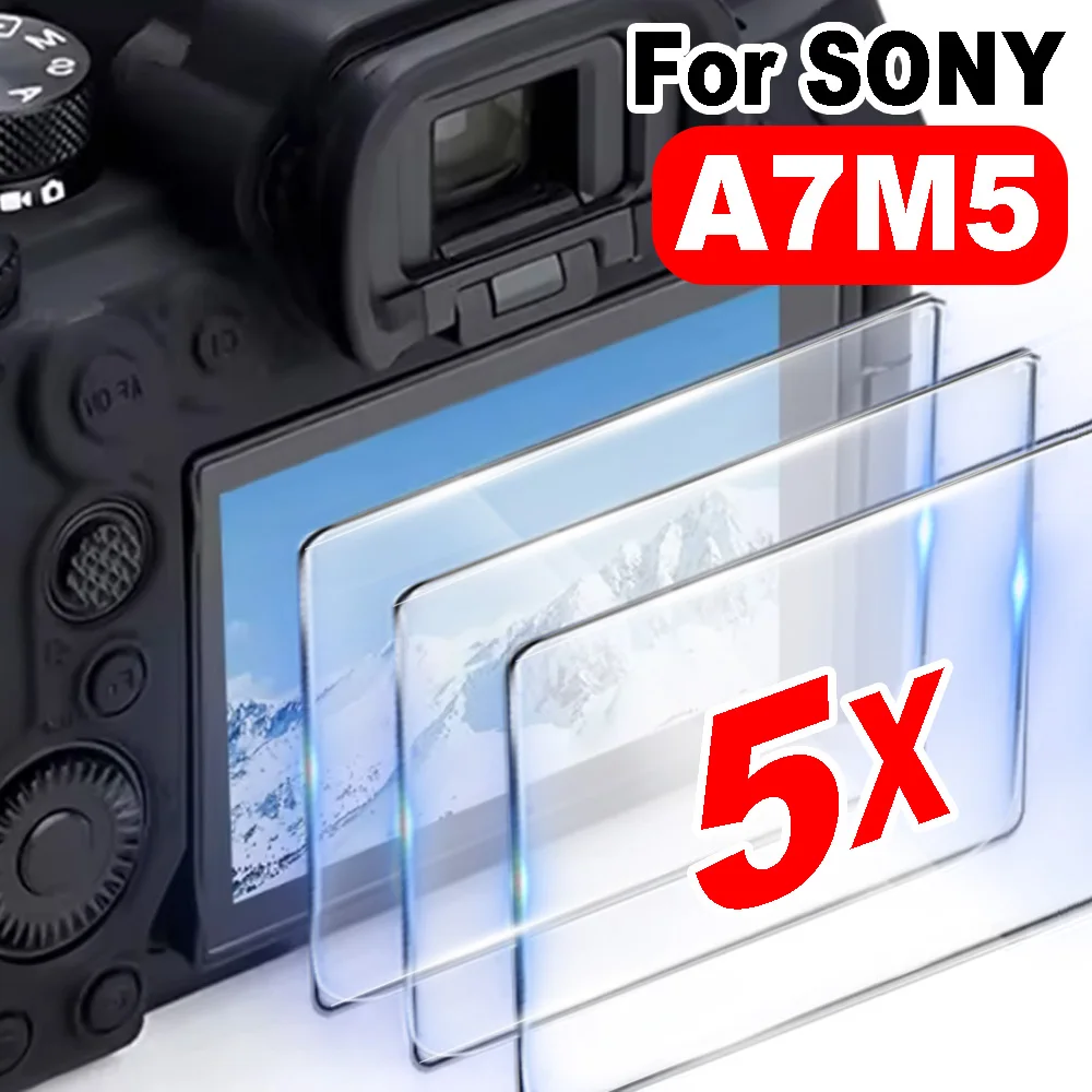 1/2/3/5Pcs Camera Tempered Glass Screen Protectors for SONY Alpha 7 V A7M5 HD Clear Anti-scratch Film Accessories for Sony A7M5