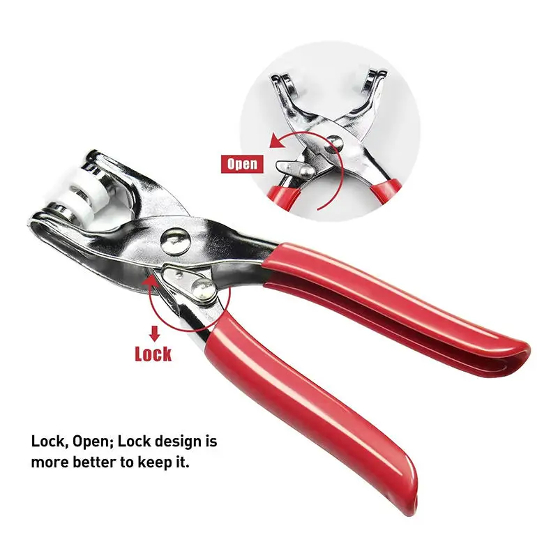 

1 Set Prong Rings Buckle Buttons Metal Colour Pliers Snap Button Claw DIY Set Hand Pressure Plier Rivet Buckle Sew Tool