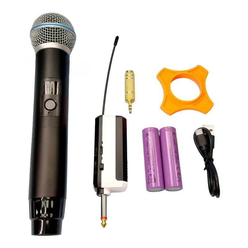 Handheld wireless microphone, speech microphone, sound card audio suitable for c