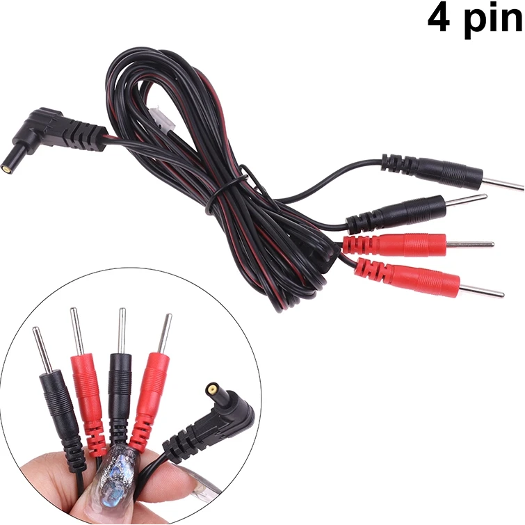 For Massager Connection Cable Massage And Relaxation 1Pcs 2.35mm New Electrotherapy Electrode Lead Electric Shock Wires Cable
