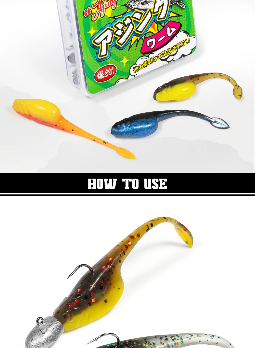 Palisander Crappie Minnow Shad Soft Baits 5 cm Ajing Wurm Angelköder Willow Tail TPR Floating Drop Shot Ocean Rock Angelgerät – Detail 6