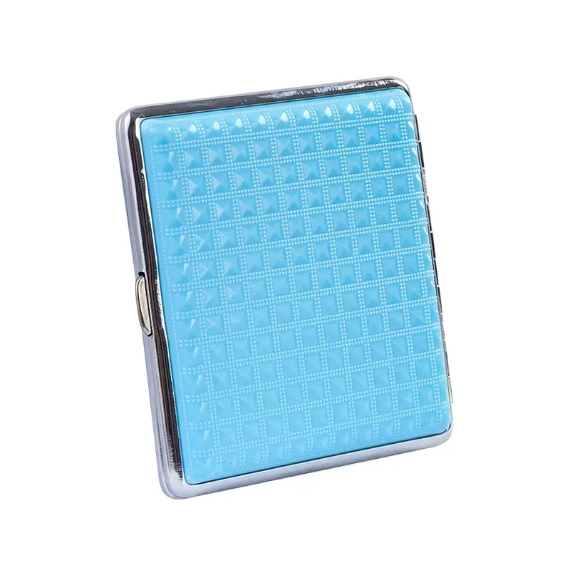 Portable Cigarettes Cases Cigarettes Pocket Tobacco Holder Grid Pattern Fashion  Smoking Accessorie for Man Lady Gifts Box