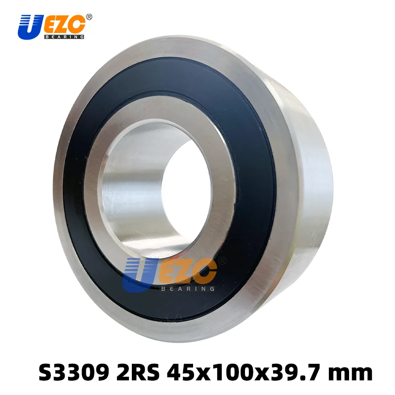 

S3309 2RS stainless steel double row angular contact ball bearing S5309 2RS 45x100x39.7 mm