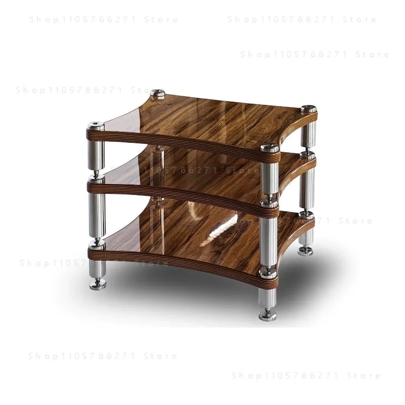 Solid Wood Audio Rack Amplifier Stand Speaker Cabinet HiFi Equipment Shelf