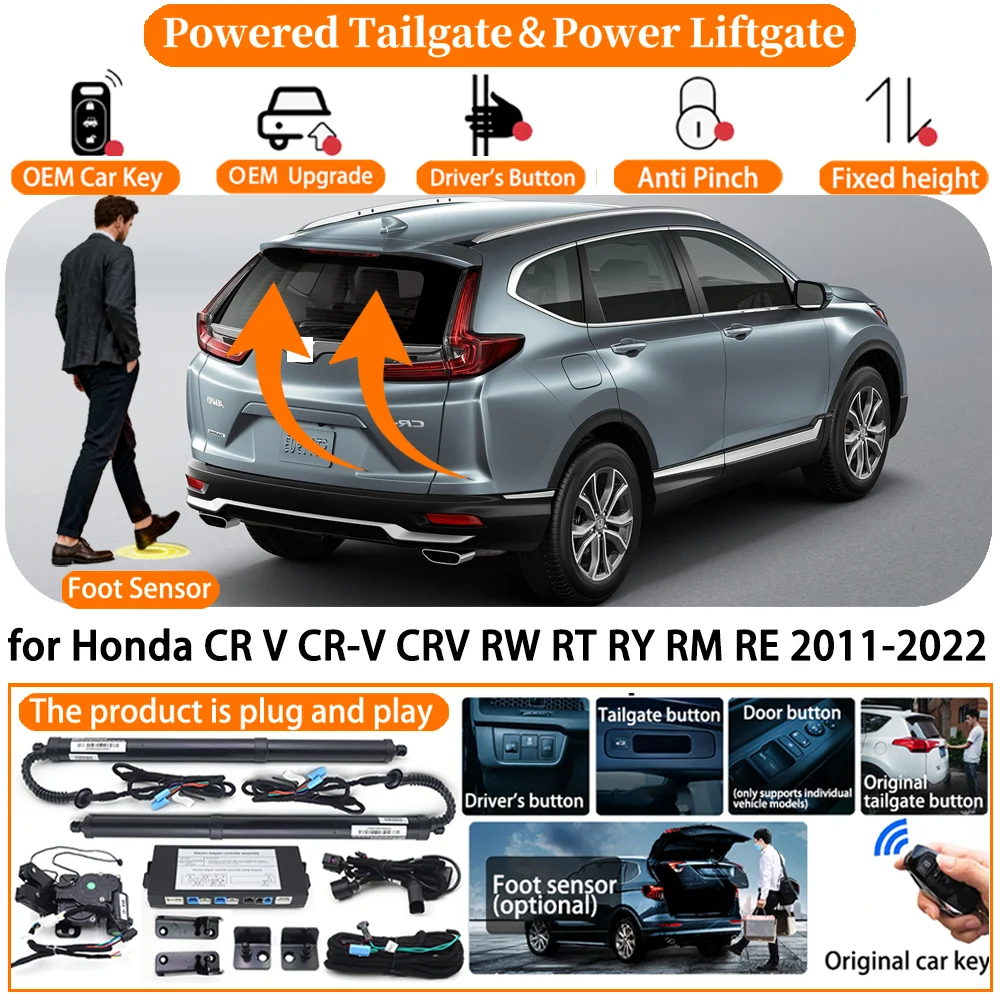 

Car Smart Powered Tailgate system for Honda CR V CR-V CRV RW RT RY RM RE 2011-2022 Automatic Electric Power Tailgate Strut kit