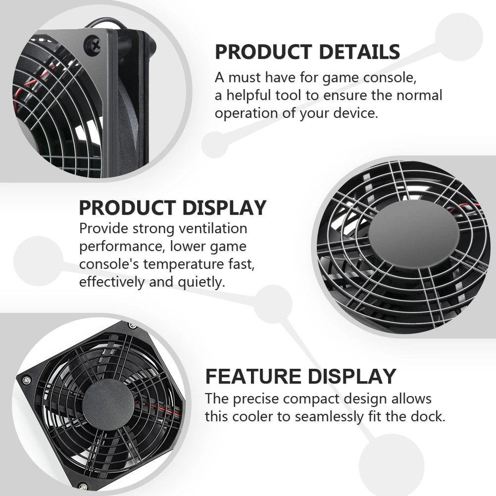

USB Cooling Fan Computer Ventilation Cabinet Silent ABS Case Fans Set Cooler Gaming Work Powerful Quiet Performance Long