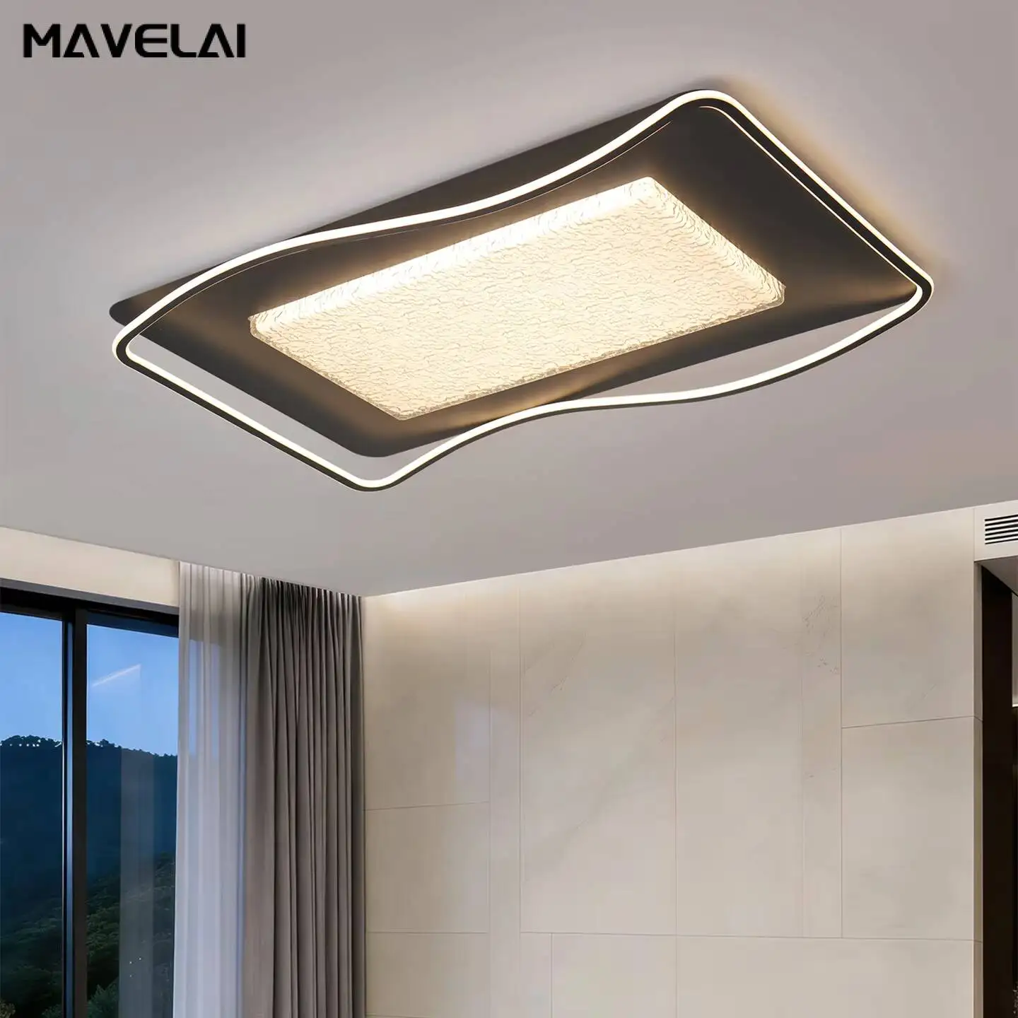 Modern Simple Led Ceiling Light Metal Acrylic Dimmable 3000K-6500K 110V 220V Bedroom Living Room Home Indoor Decor Lighting Lamp