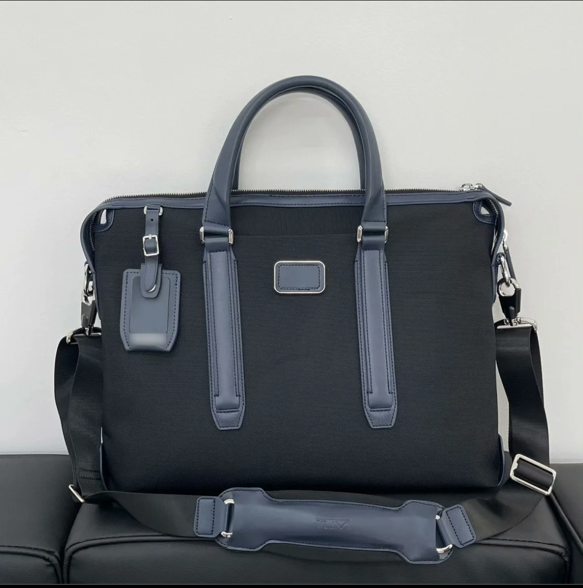 

Мужская сумка-портфель для ноутбука через плечо из баллистического нейлона, винтажная деловая сумка для поездок на работу 682415