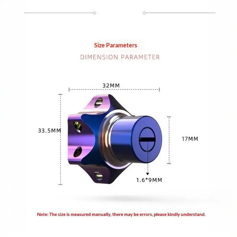 Modified Motorcycle Key Head Universal CNC Burnt Titanium Rust-proof Key Cover for Daily Motorbike Use