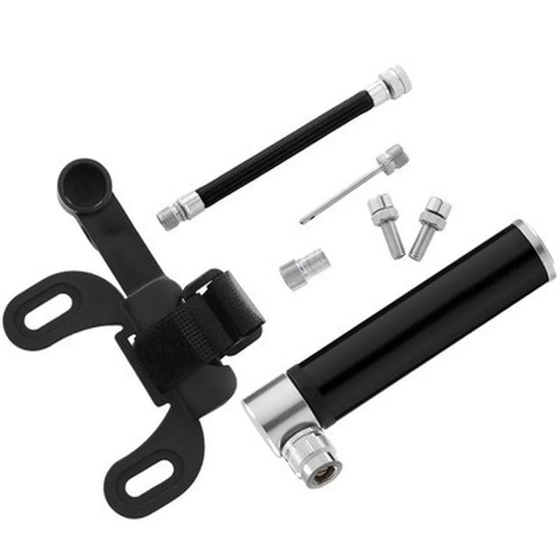 Mini Bicycle Pump Portable Light Aluminum Alloy Bicycle Air Pump Outdoor Mountain Bike  Cycling Tire Gas Needle Inflator