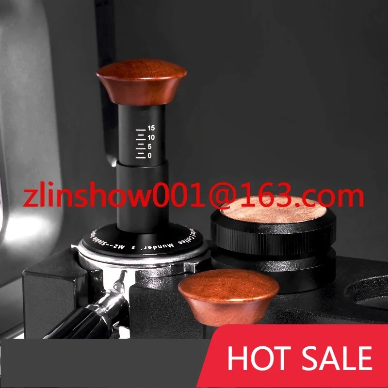 

Стабильный ударный темпер с постоянной силой давления, инструменты для бариста, 51 мм, 53 мм, 58 мм, темпер для кофе эспрессо с деревянной ручкой