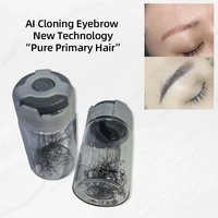 AI proteína artificial cejas reales Natural profundo/marrón claro implante clon ceja para maquillaje permanente 2 tamaños