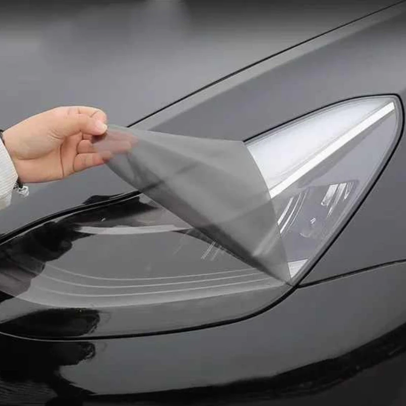 For Tesla Model 3 Y S X TPU Blackened Headlight Taillight Foglight Protective Film Headlight Tail Lamp Color Changing Films