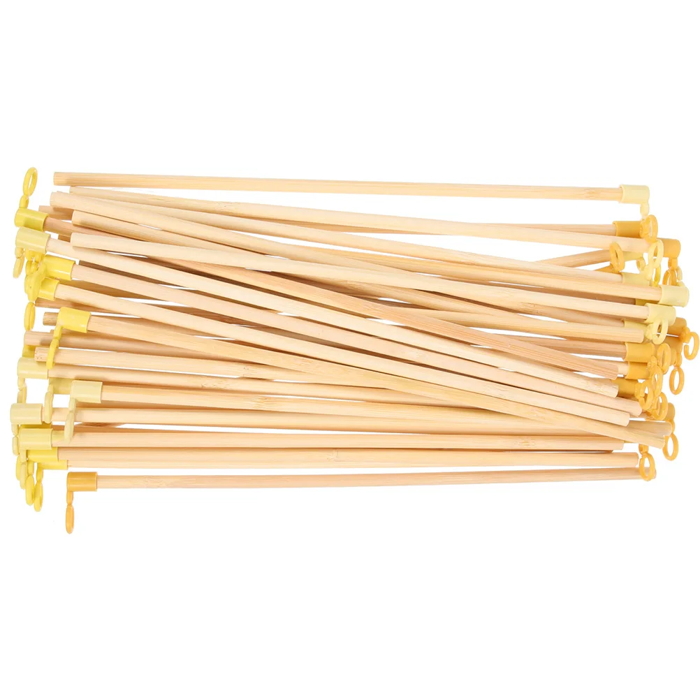 

50 Pcs Decorative Lantern Handle Wooden Pole Sticks Rod Poles for Paaper Lanterns Toy Accessory Paper