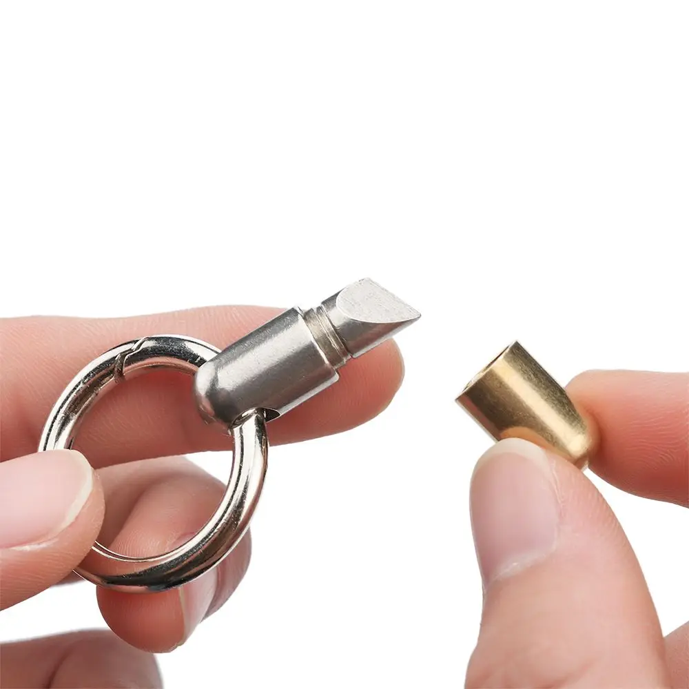 Portable Stainless Steel With Carabiner Buckles Cutting Tool Tinying Mini Tools Capsule Knife Key Ring Pendant