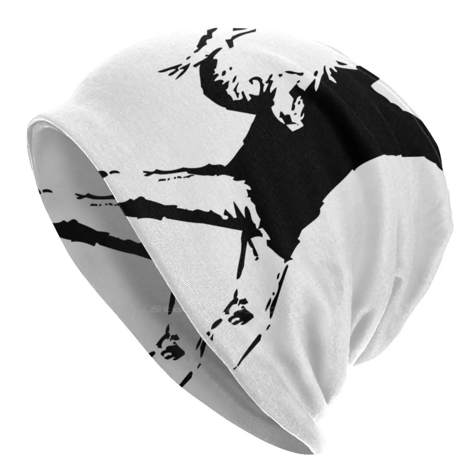 Banksy Flower Thrower! Knitted Hat Warm Beanie Outdoor Caps Banksy Always Hope Banksy Baby Banksy Balloon Girl Banksy Boy Meets