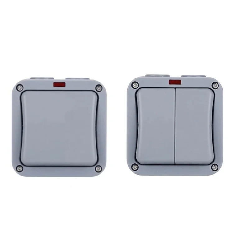 IP66 Wall Electrical Switch 220V Light Waterproof On Off Security Button With Fixation Night In The Pc Power