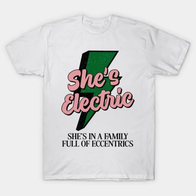 2025 Oasis Noel Gallagher created a men's short-sleeved T-shirt with the She's Electric pattern print Y2k Casual Loose Tops