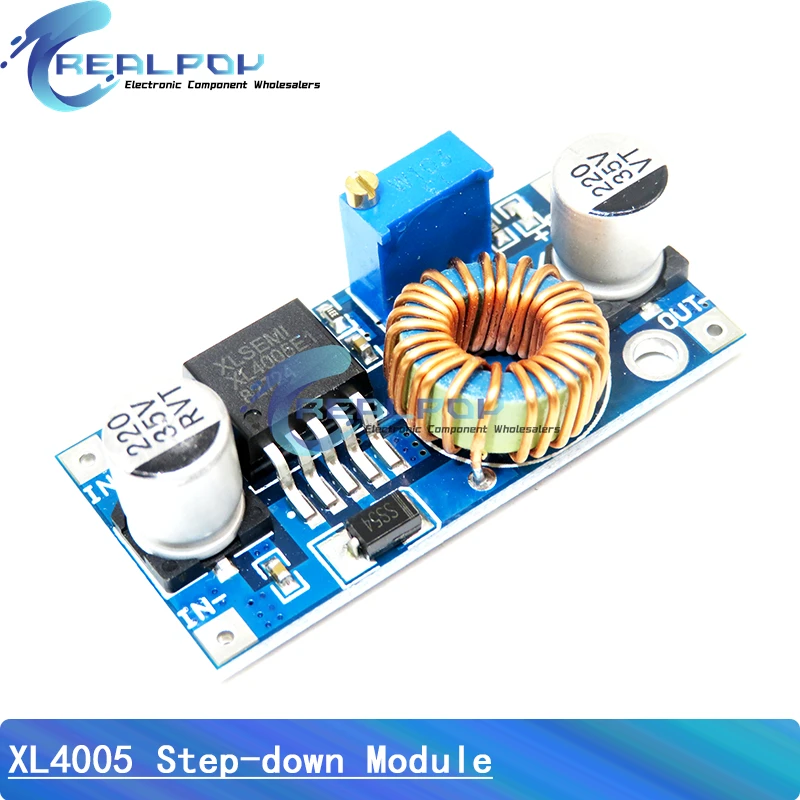 XL4005 DSN5000 Beyond LM2596 DC-DC adjustable step-down 5A 75W power Supply module Large current Large power