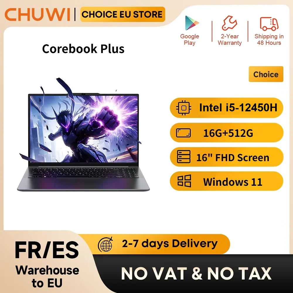 Portátil CHUWI CoreBook Plus 16" i5