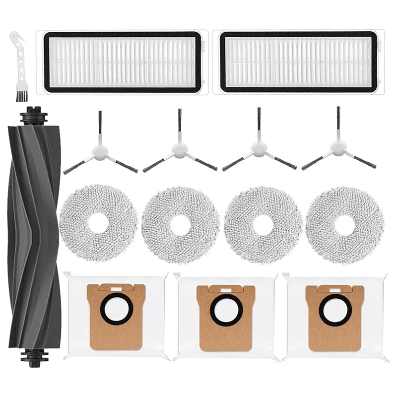 드림텍 L10S 울트라 L10 울트라 로봇 진공 청소기용 M04K, 메인 브러시, 사이드 브러시, 헤파 필터, 물걸레 패드, 먼지 봉투, 간편 설치