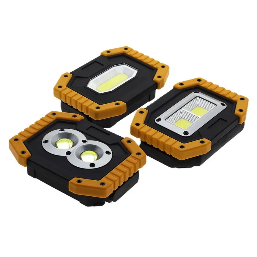 LED floodlight with reflector, cob rechargeable floodlight, travel portable lantern light with cob chip