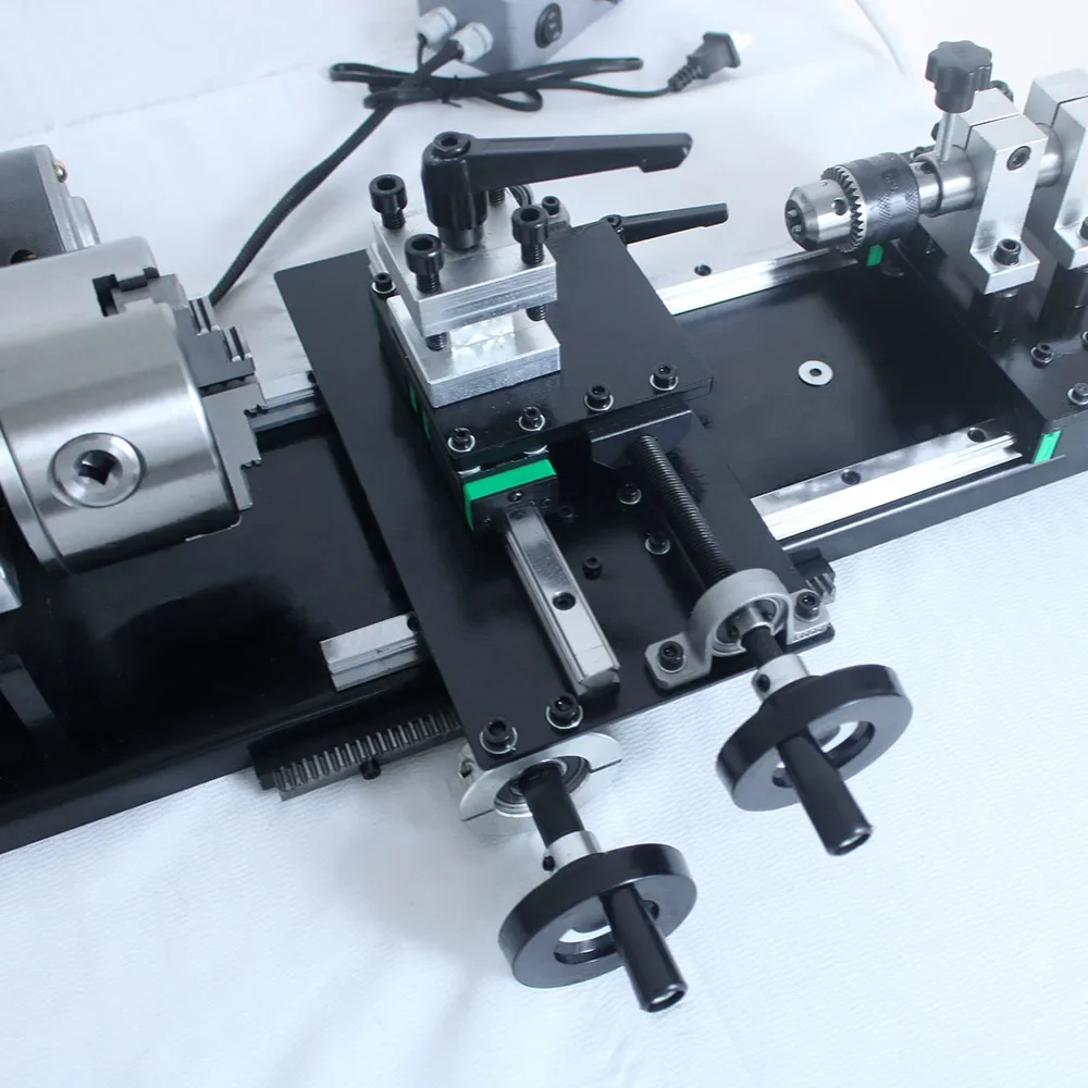 Newly Upgraded Variable Speed Mini Pool Cue Snooker Billiard Repairing Machine With Shift Rail Cue Repair Lathe Machine