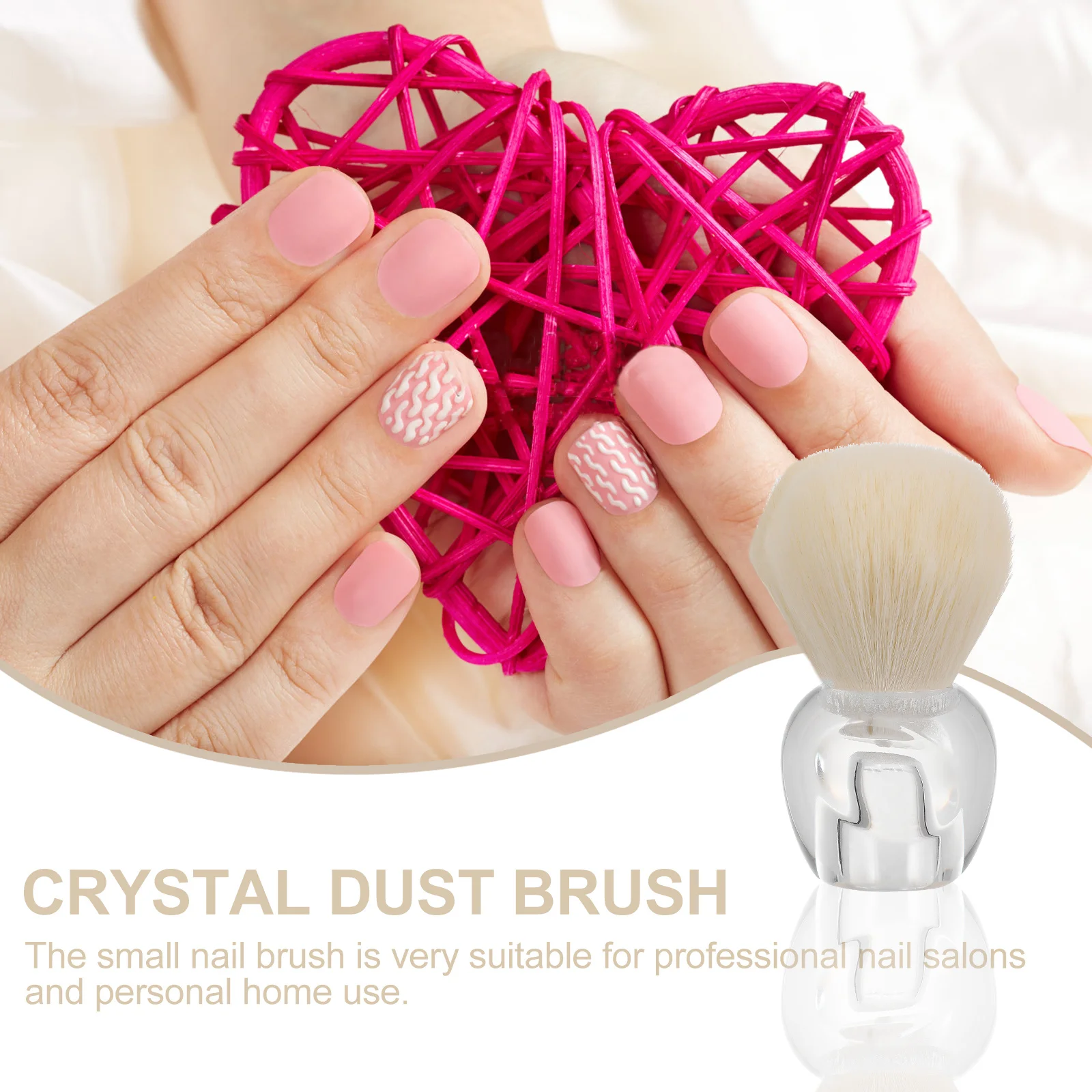 

Dust Brush Cleaning Nail Cleaner Remover Powder Fingernail Scrub Fiber Durable Manicure