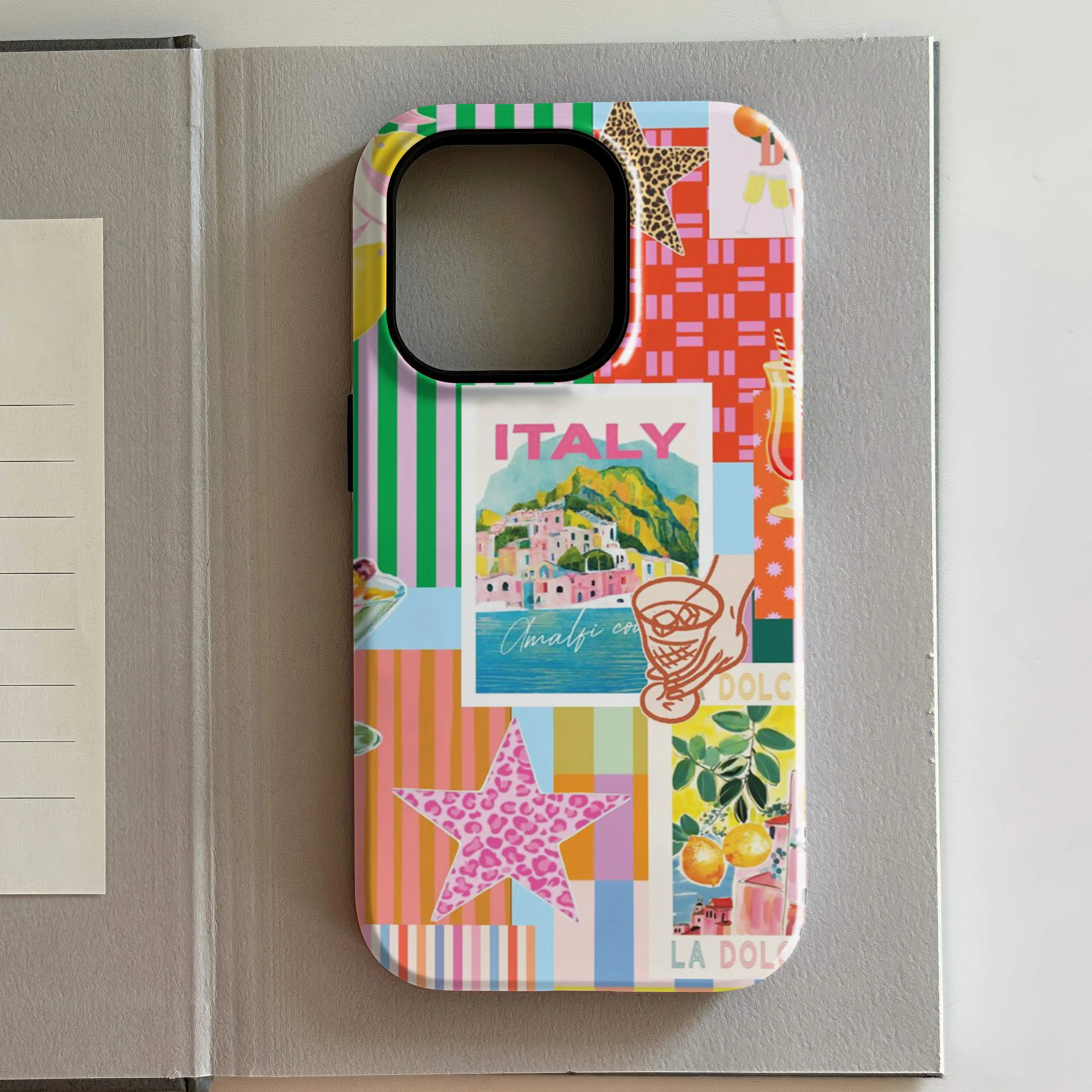 حافظة لهاتف آيفون 17 16 15 14 13 12 11 X XS XR XSMAX 7 8 Air Pro Max Plus غطاء خلفي فاخر بطبقة مزدوجة