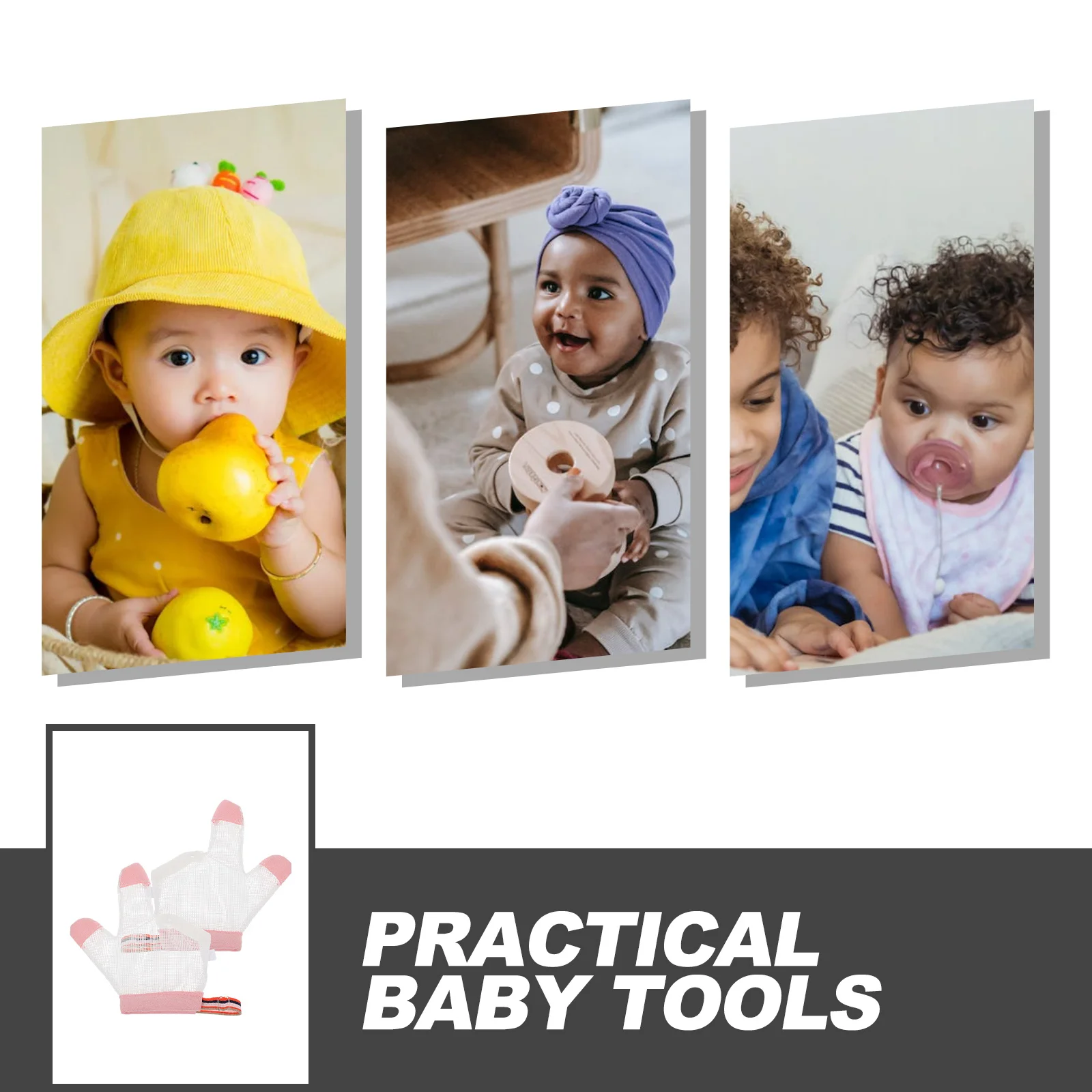 

1Pair Anti Sucking Protector for Babies Stop Thumb Sucking Glove Breathable Infant Finger Guard Comfortable Fit for Home Outdoor