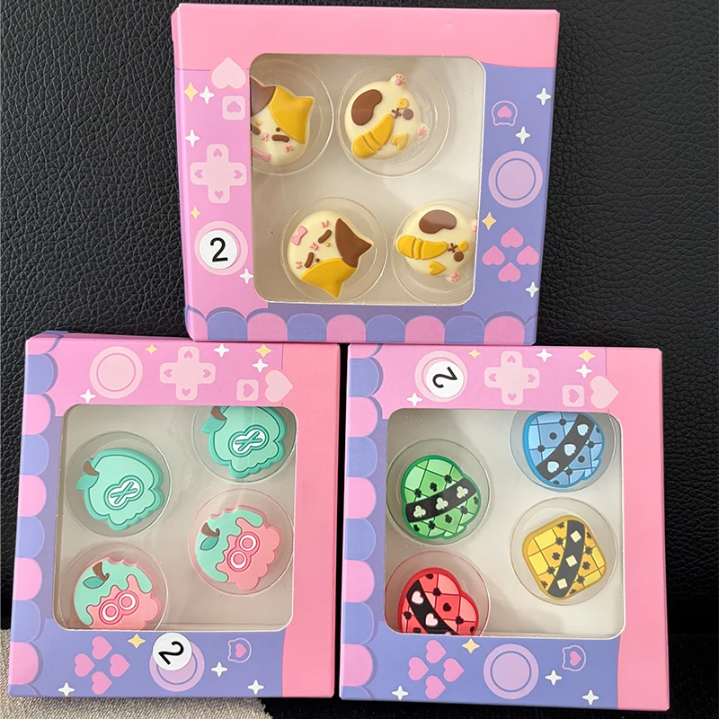 Picture 7: 4pcs Cartoon Anime Silicone Thumb Stick Grip Cap Cover For Nintendo Switch 2 Gaming Caps NS2 Joycon Controller Thumbstick Caps