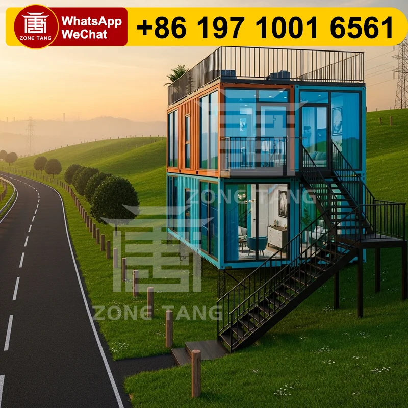 

Temporary Residential Prefab Cabins Easy To Modify Flat Pack House Temperature Control Modular Expansion Folding Customizable