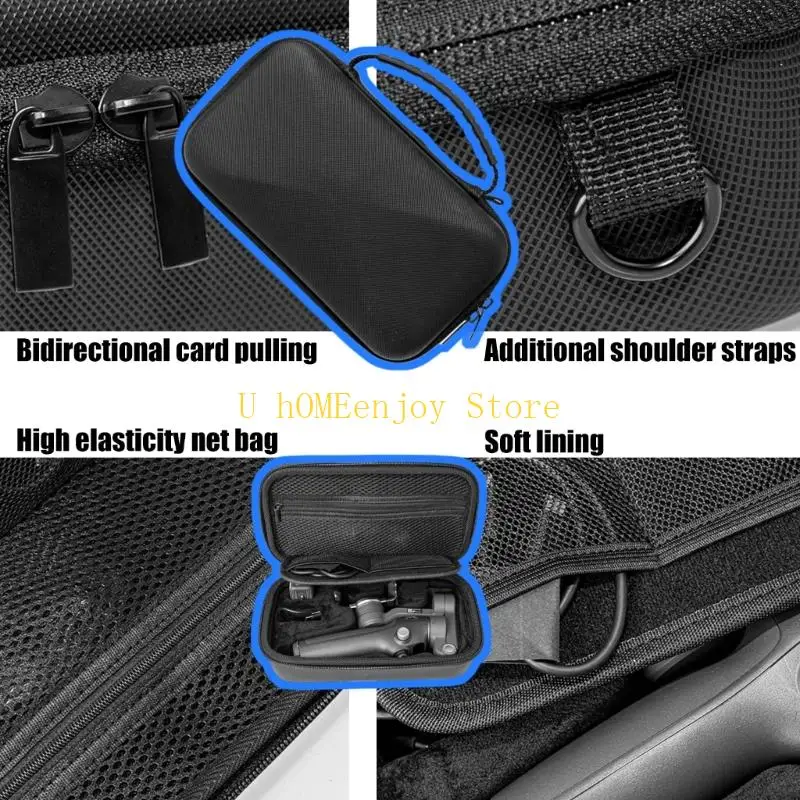 B0KF Hard Shell Protective Bag for OM 7/7P Handheld Gimbals Water Resistant Design
