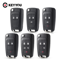 KEYYOU 1PCS Car Remote Key Case For Buick Chevrolet Cruze Aveo Camaro Impala Malibu Sail Orlando Epica Lova Trax Spark Key Shell